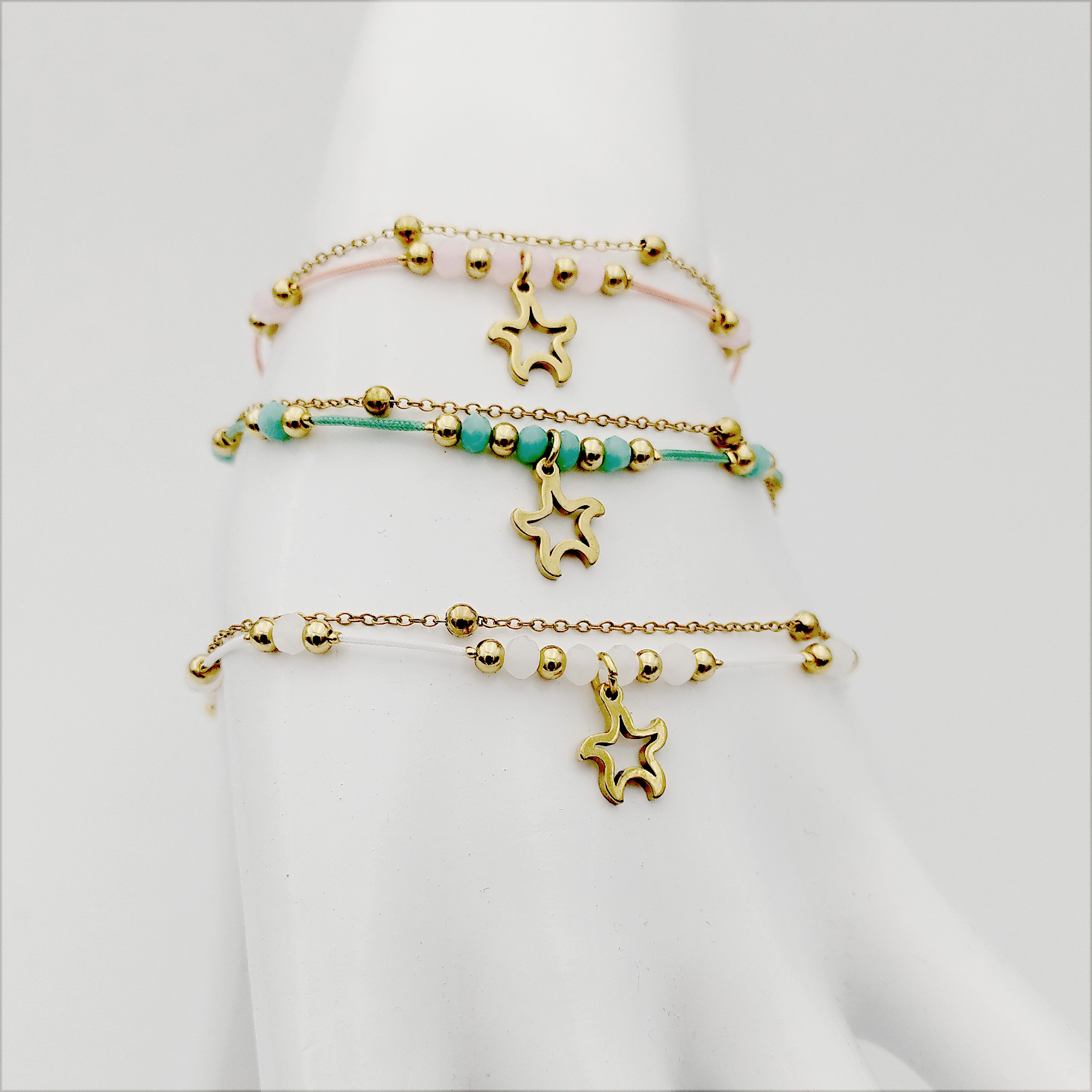 Mybiza Handmade– Pulsera Doble estrella | Diseño 100% Ibiza